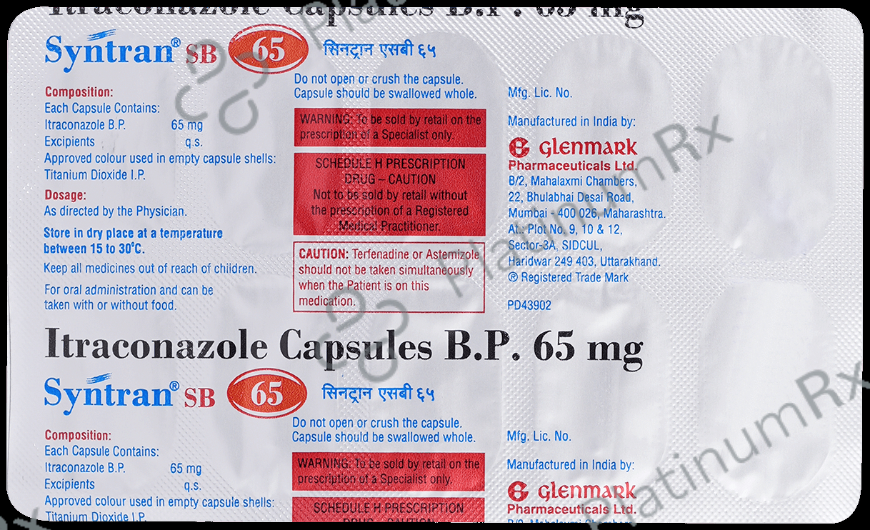 Syntran SB 65mg Capsule 10s