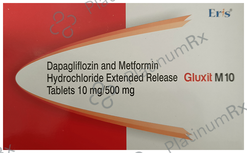 Gluxit M 10 ER 10/500mg Tablet 10s