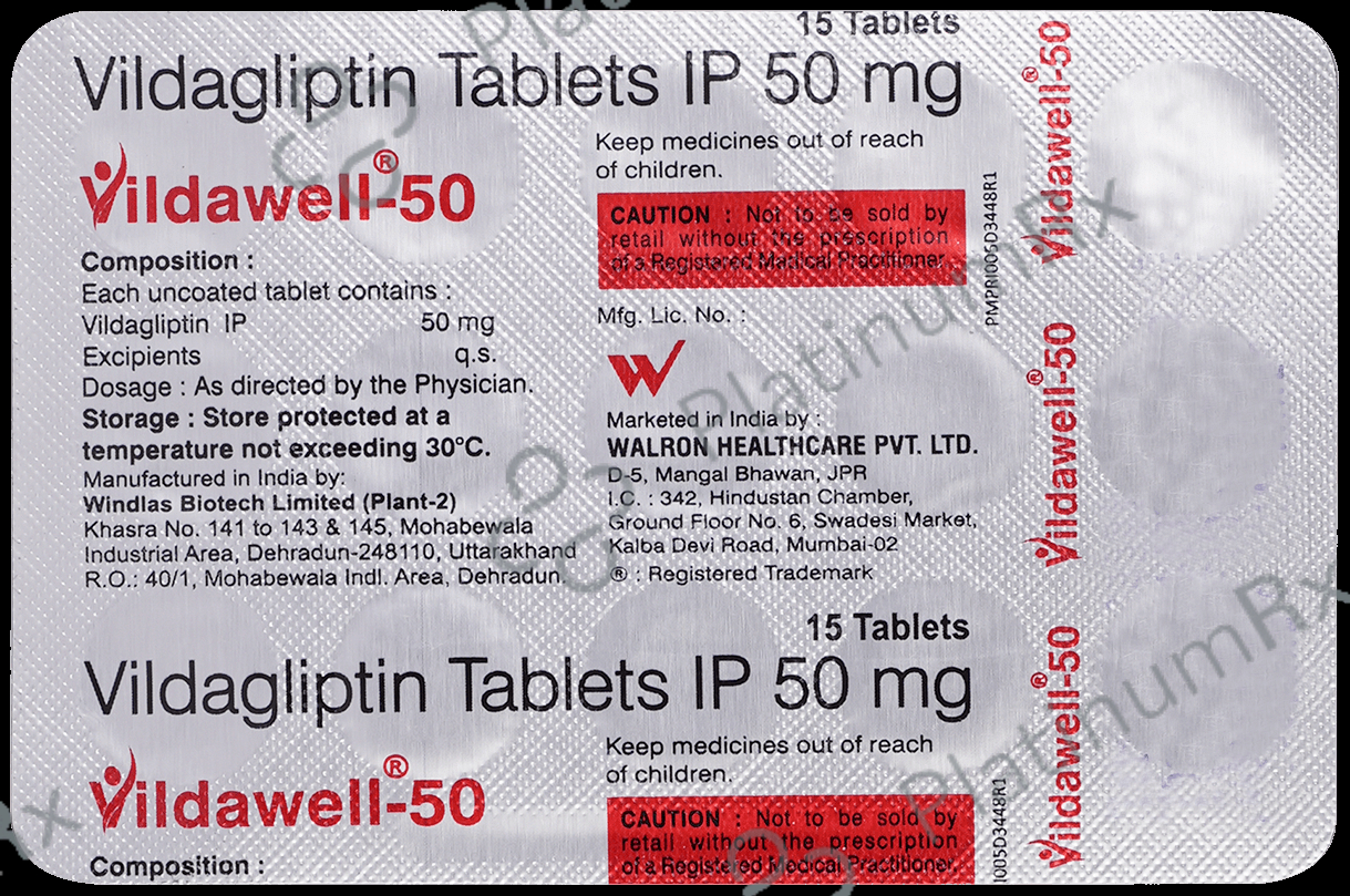 Vildawell 50mg Tablet