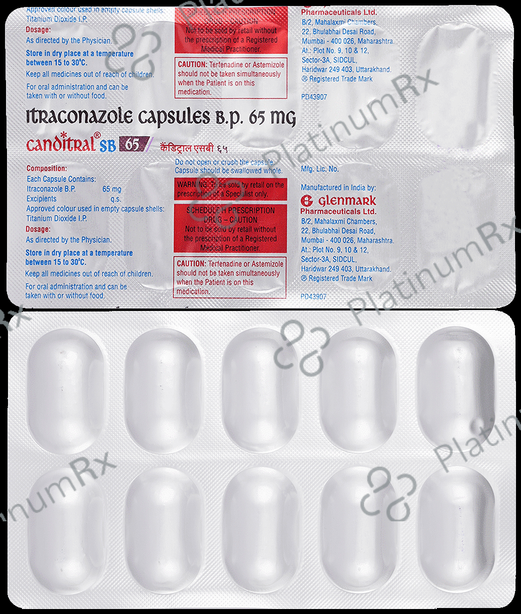 Canditral SB 65mg Capsule 10s