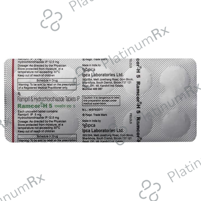 Ramcor H 5 12.5/5mg Tablet 10s