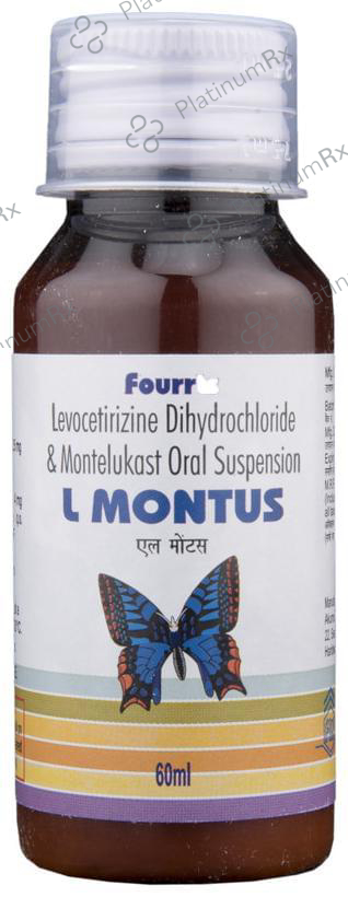 L Montus 2.5/4mg Oral Suspension 60ml