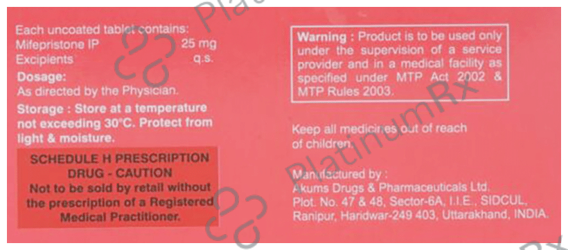 Mifiact 25mg Tablet