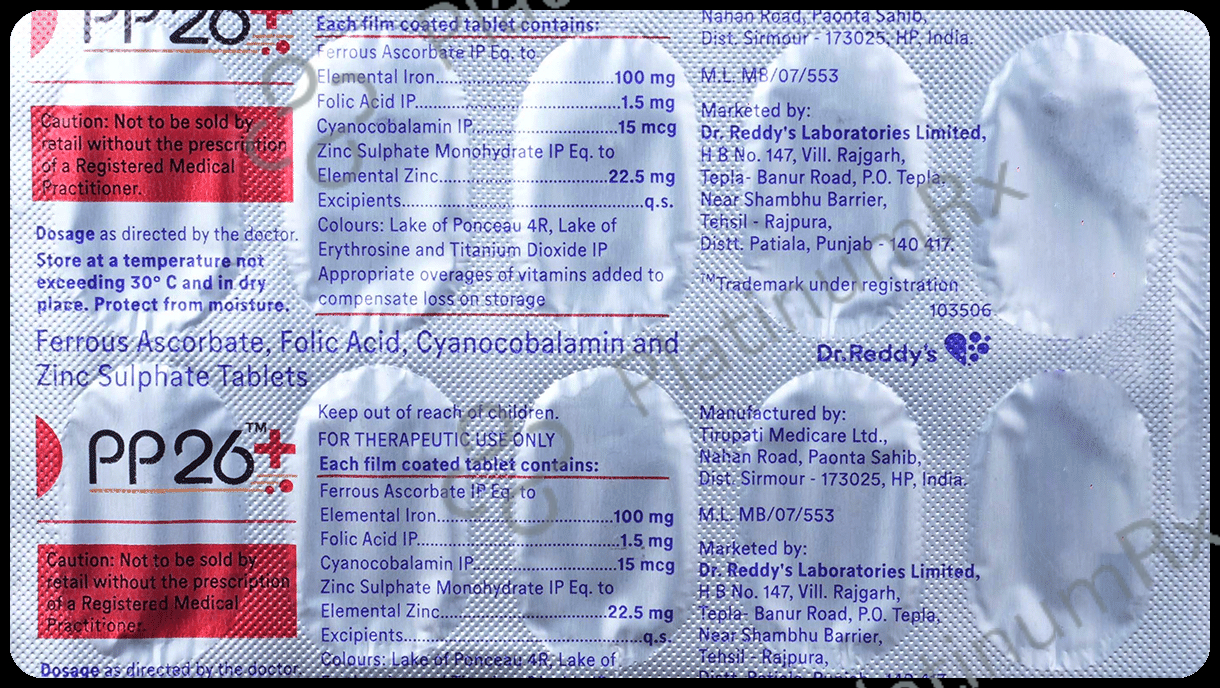 PP 26 Plus Tablet 10s