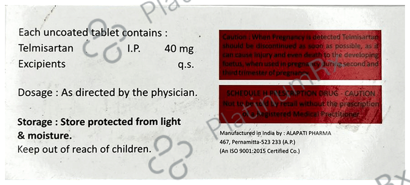 Telxyl 40 Tablet