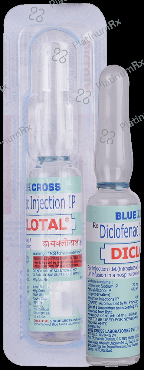 Diclotal 25mg Injection 3ml