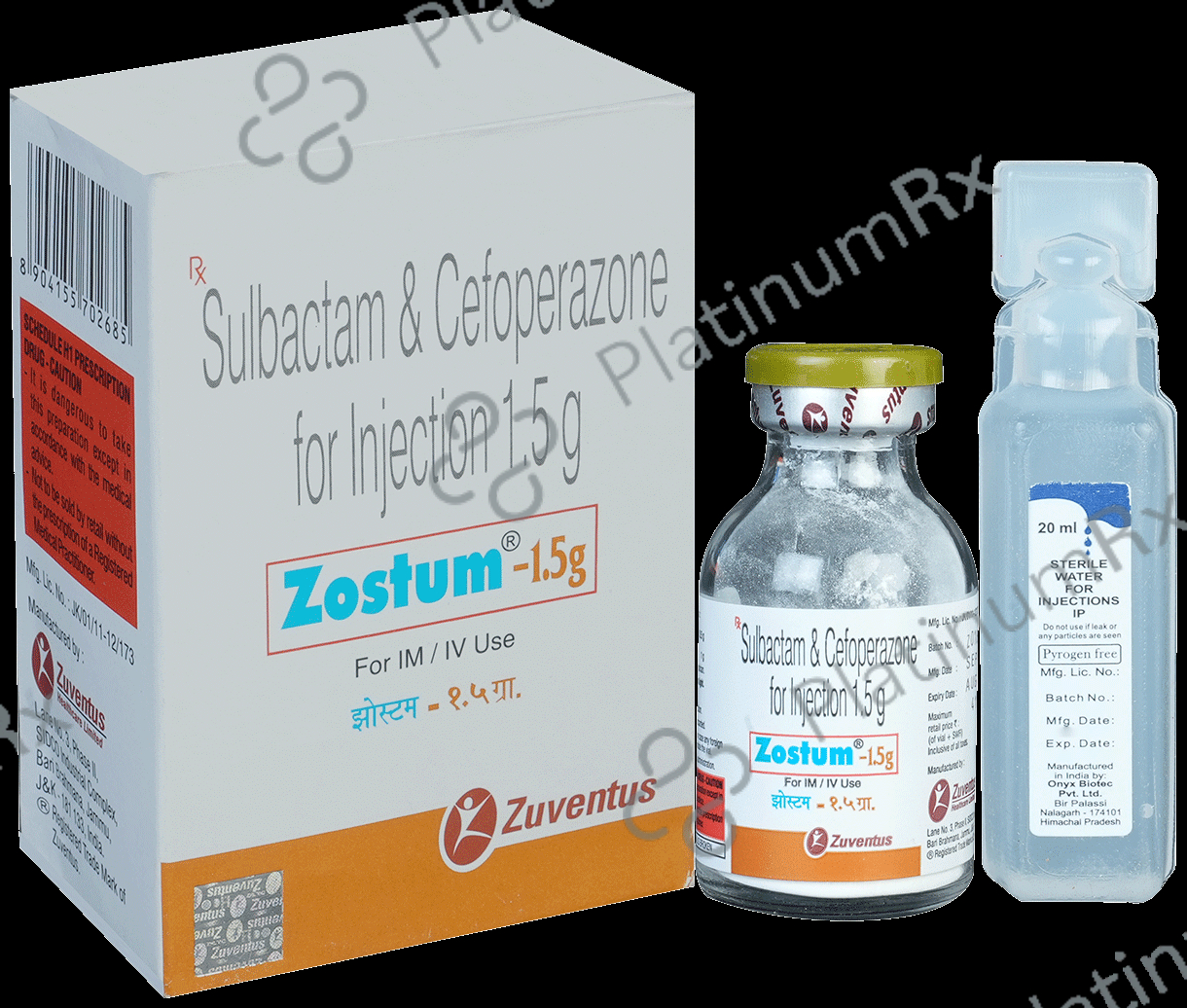 Zostum 1.5gm Injection 1s