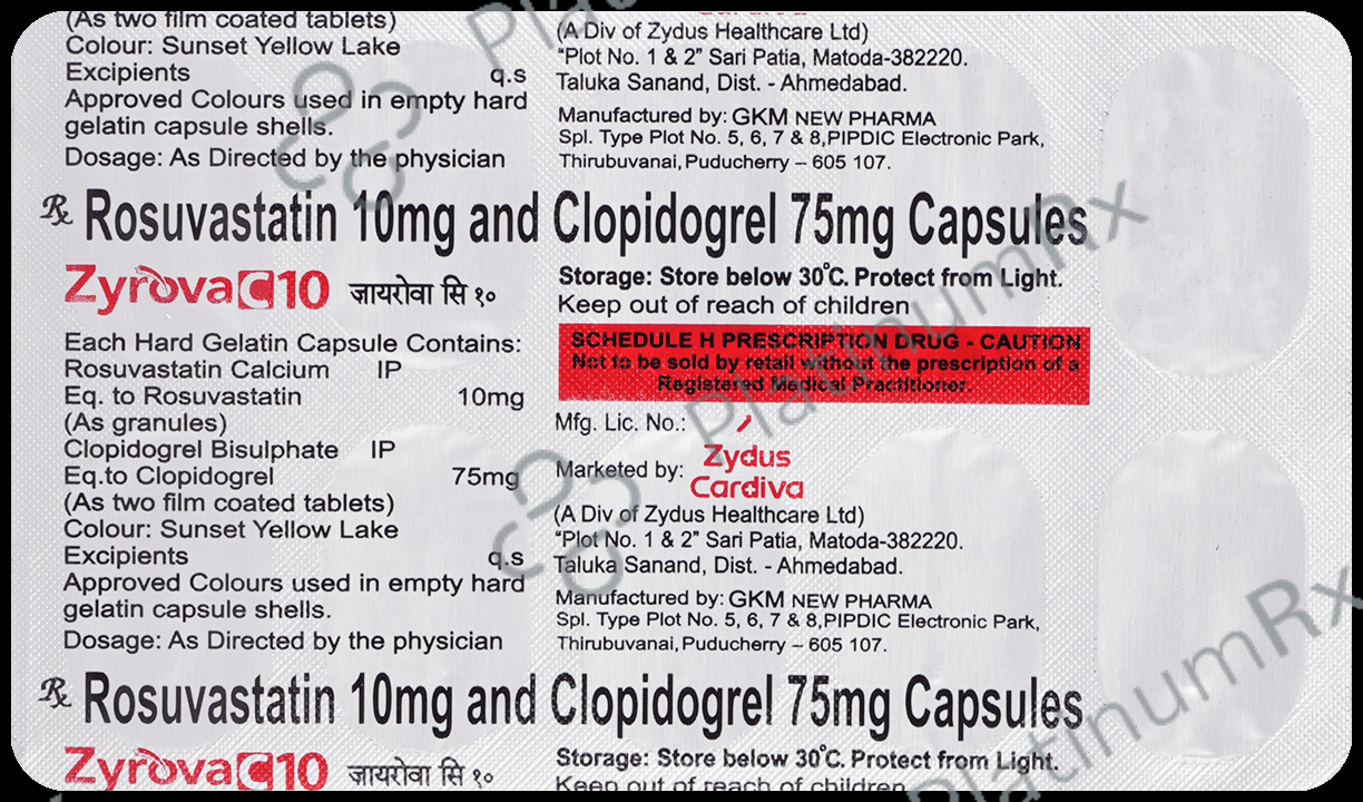 Zyrova C 10/75mg Capsule 10s