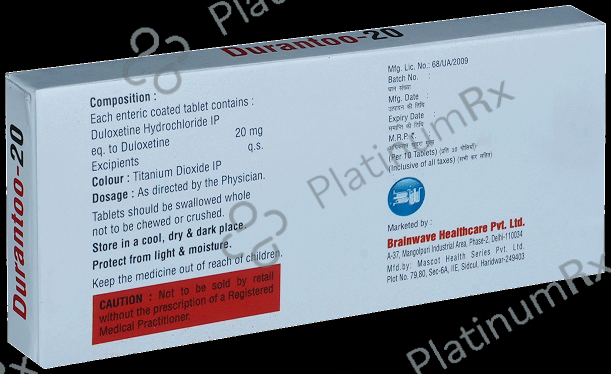 Durantoo 20 Tablet