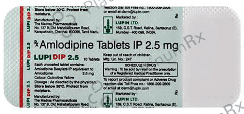 Lupidip 2.5mg Tablet 10s