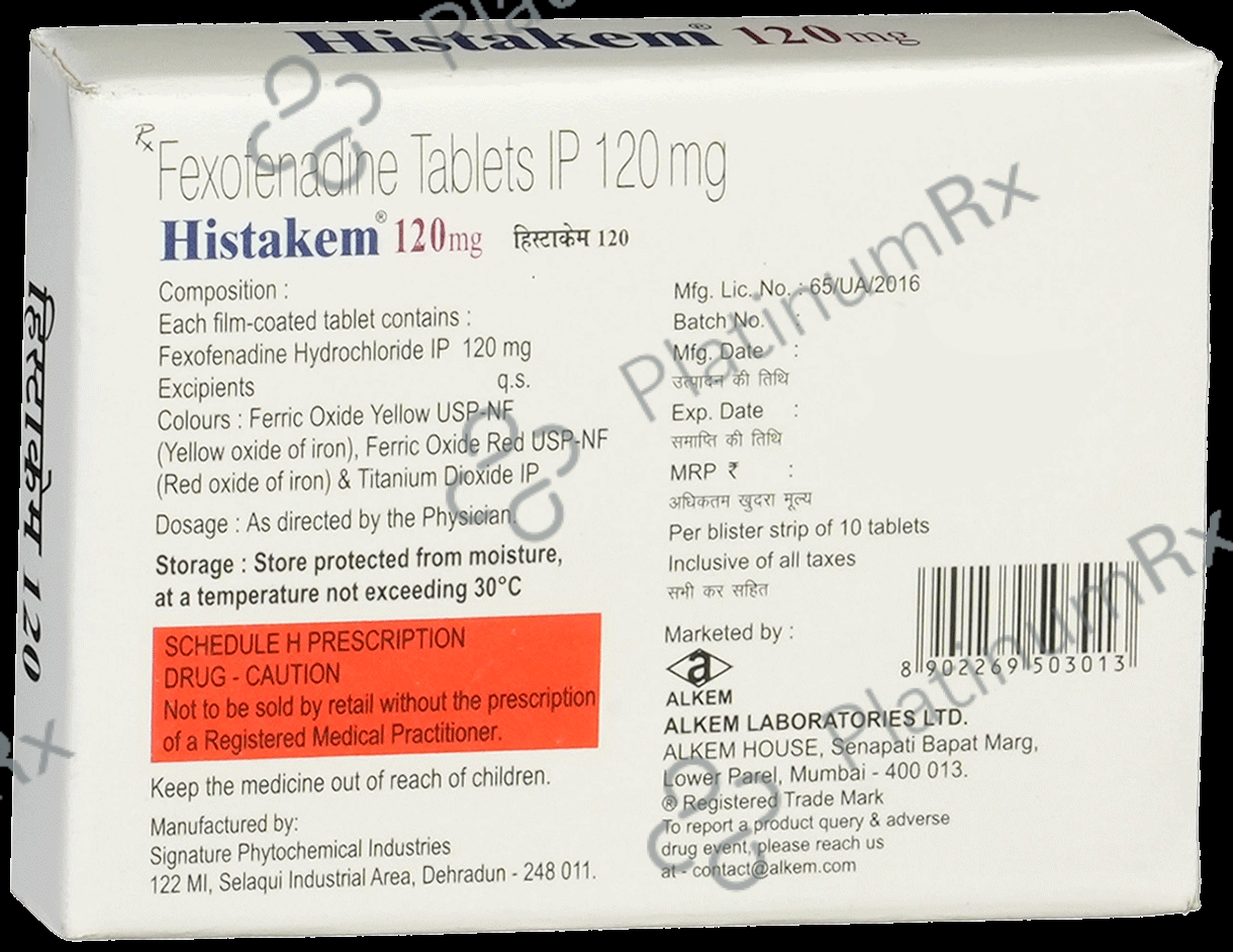 Histakem 120mg Tablet