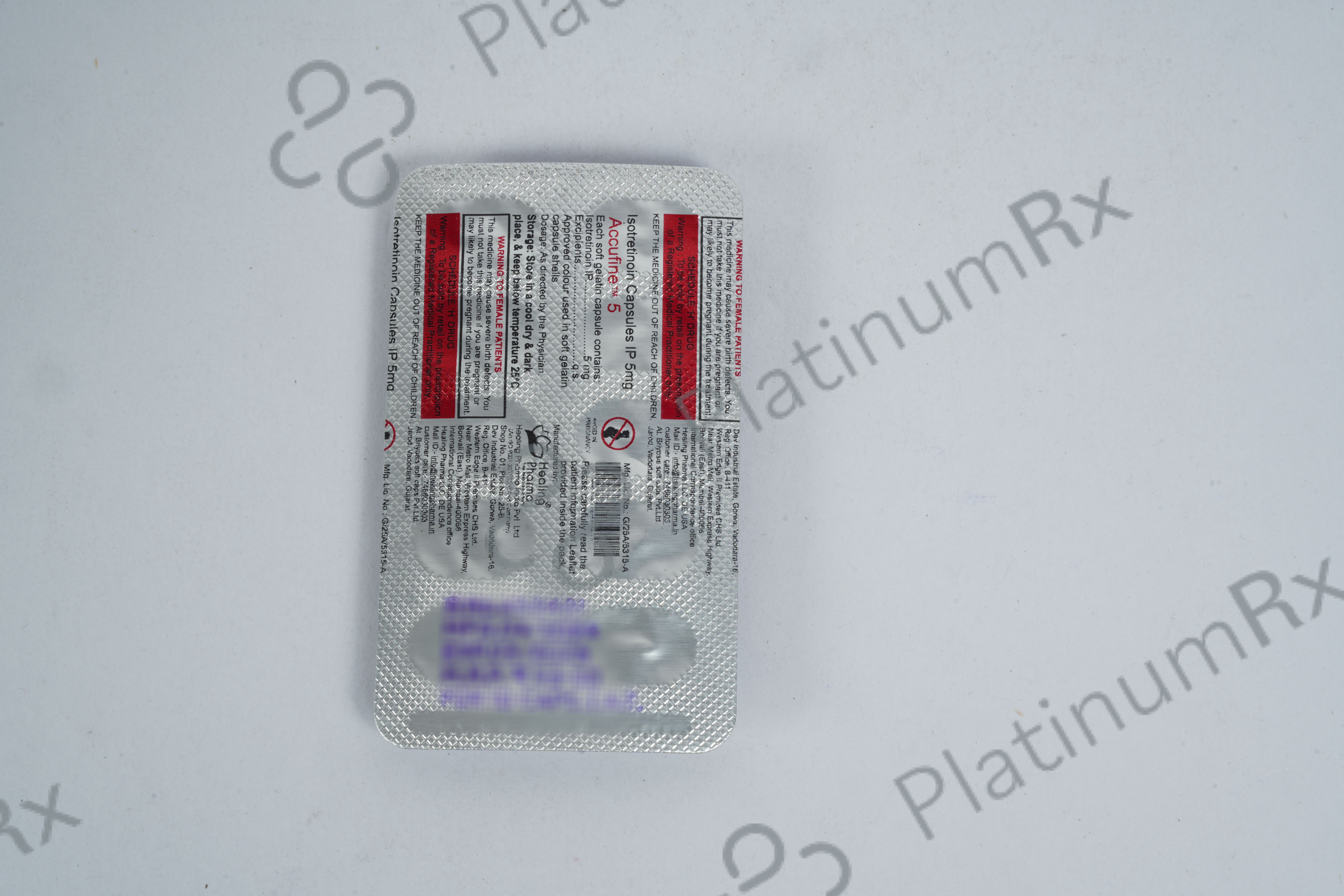 Accufine 5mg Softgel Capsule 10s