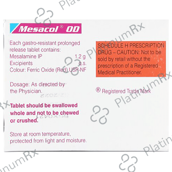 Mesacol OD 1200mg Tablet PR 15s