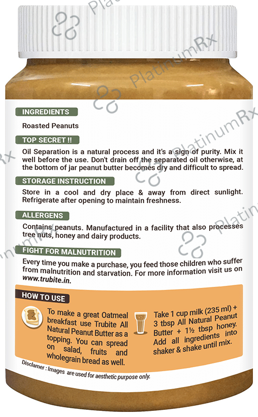 Tru Bite Natural Peanut Butter Creamy