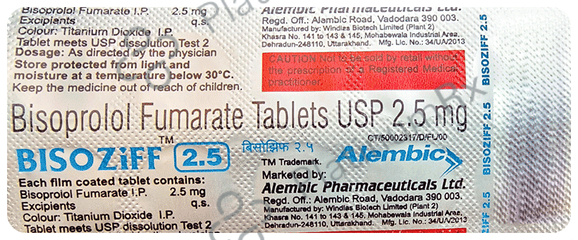 Bisoziff 2.5mg Tablet 10s