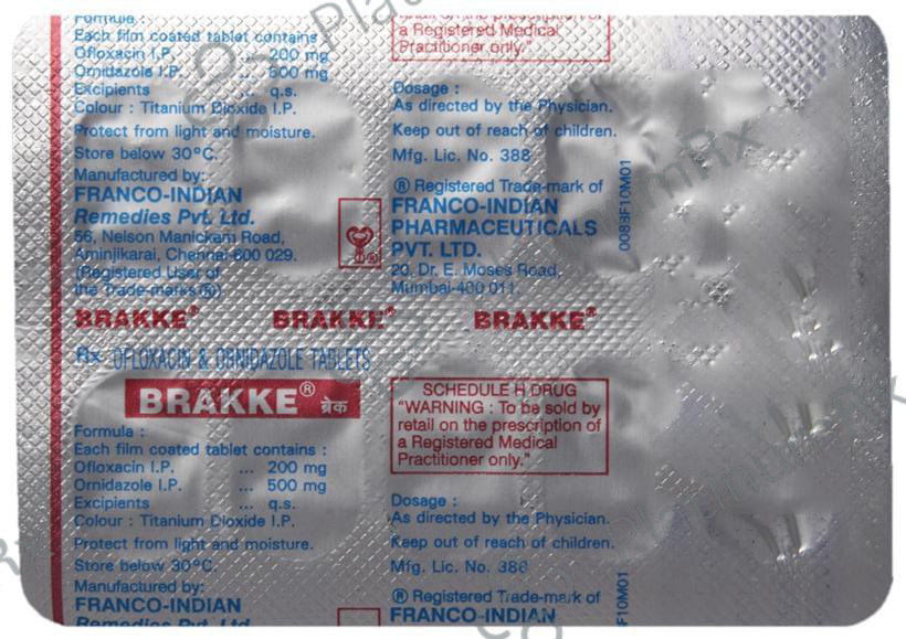 Brakke 200/500mg Tablet 10s