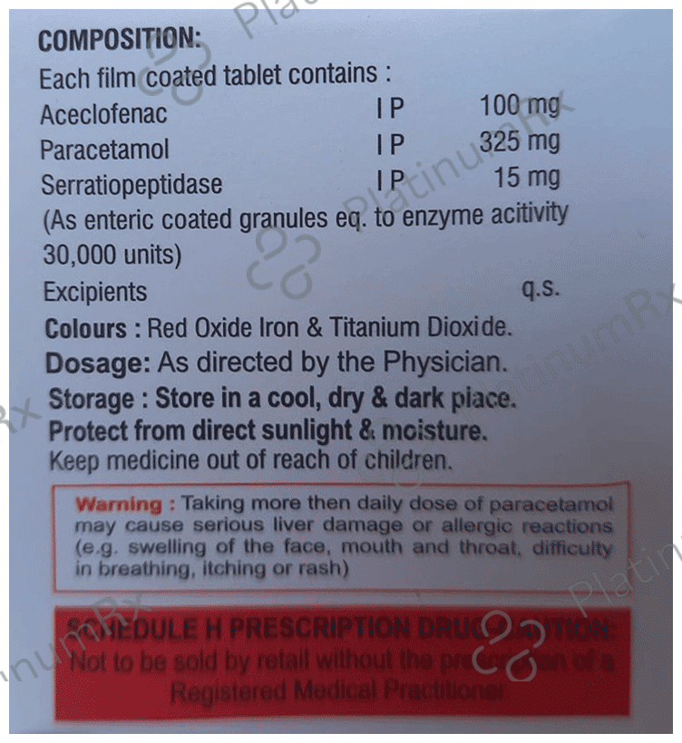 Myoril Maxx 4/100/325mg Tablet 10s