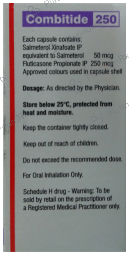 Combitide 250/50mcg Capsule 30s