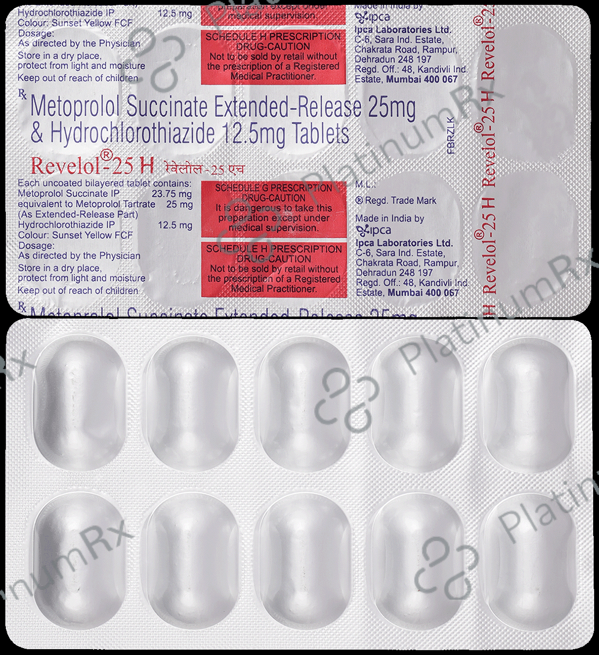 Revelol 25H 12.5/25mg Tablet ER 10s