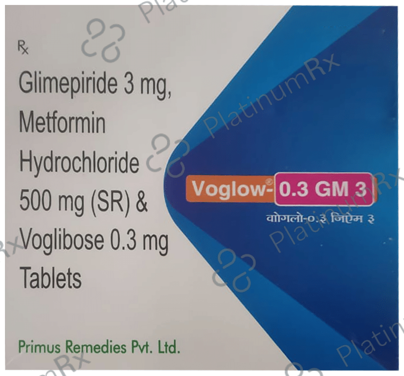 Voglow GM3 3/500/0.3mg Tablet SR 15s
