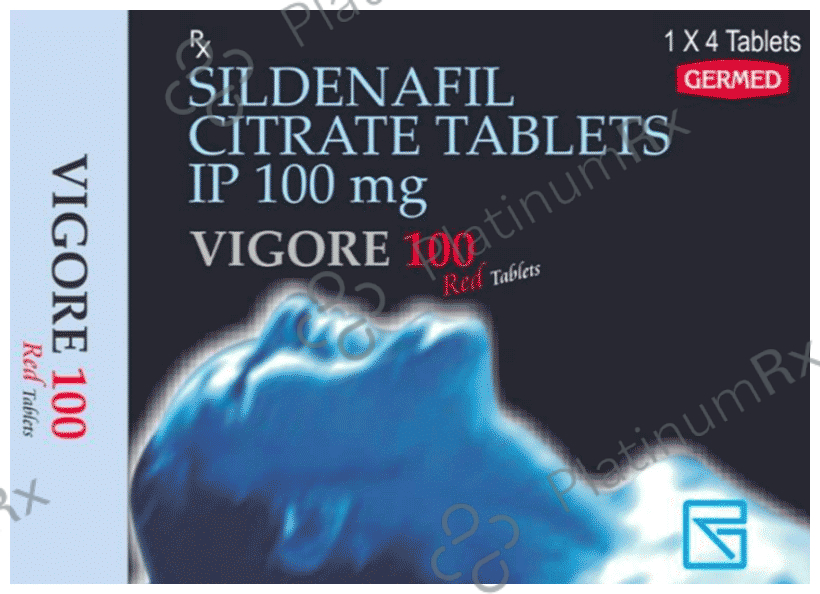 Vigore 100mg Red Tablet 4s