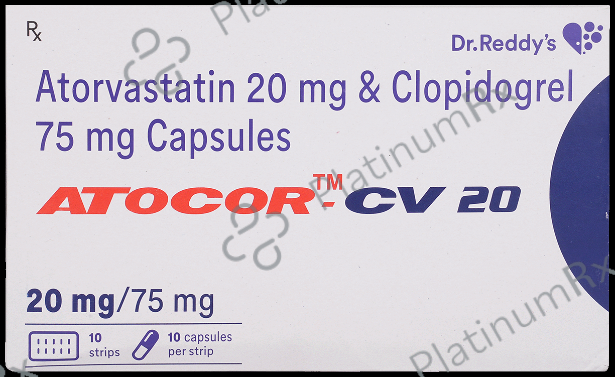 Atocor CV 20/75mg Capsule 10s