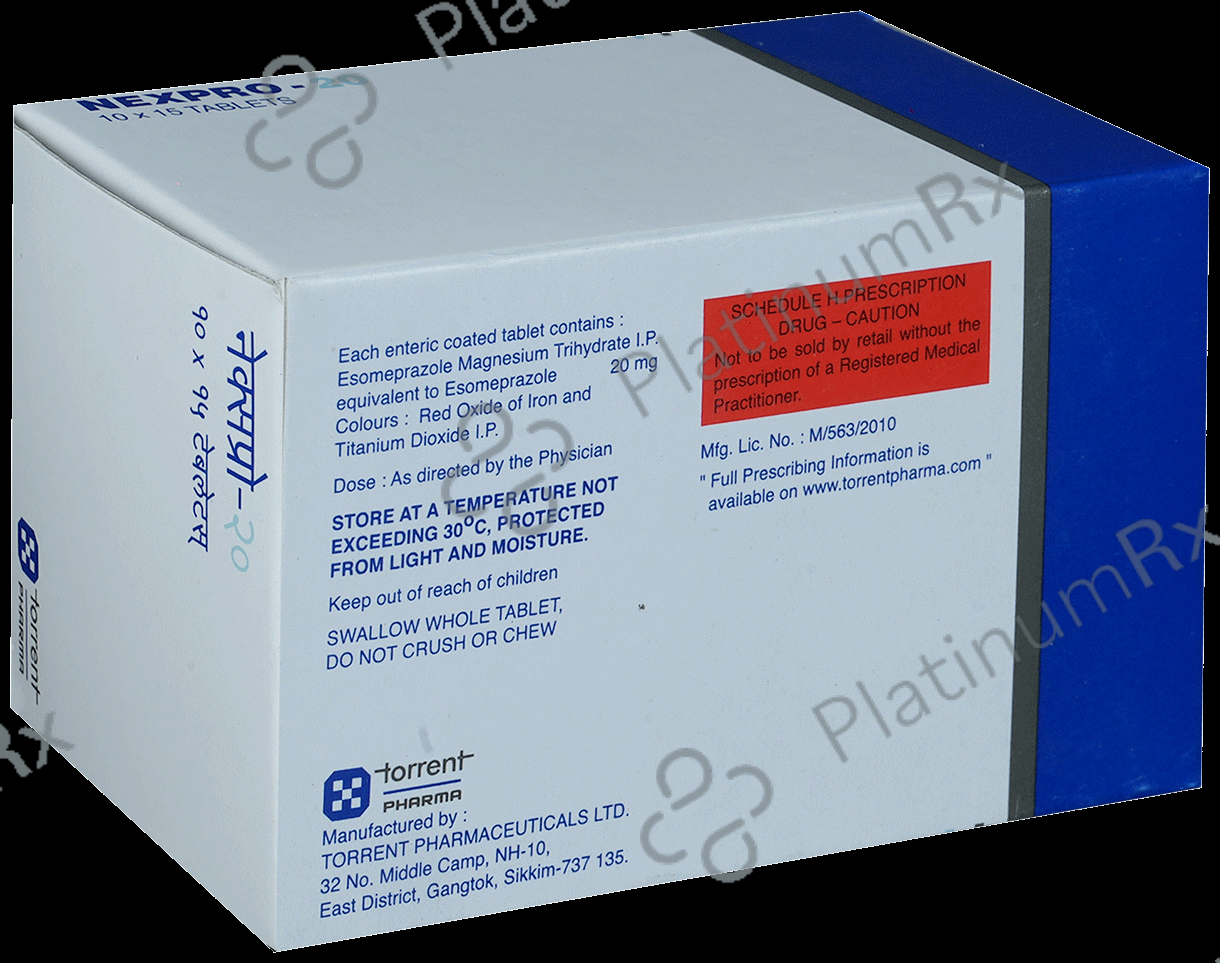 Nexpro 20mg Tablet 15s