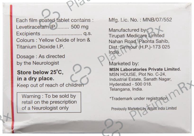 Levilex 500mg Tablet 10s