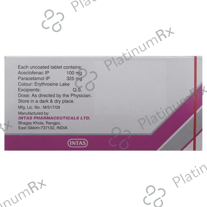 Hifenac P 100/325mg Tablet 15s