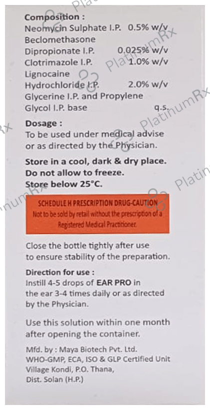 Ear Pro Ear Drop