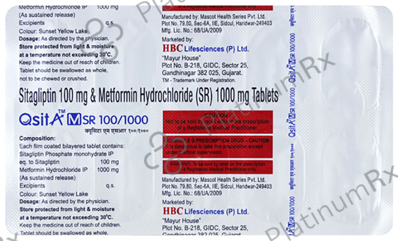 Qsita M SR 100/1000 Tablet