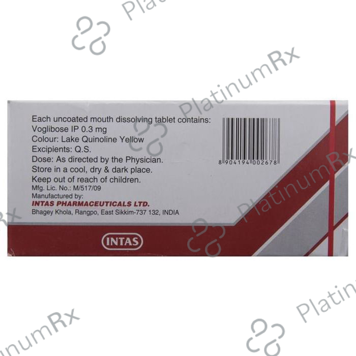 Voglitab MD 0.3mg Tablet 10s