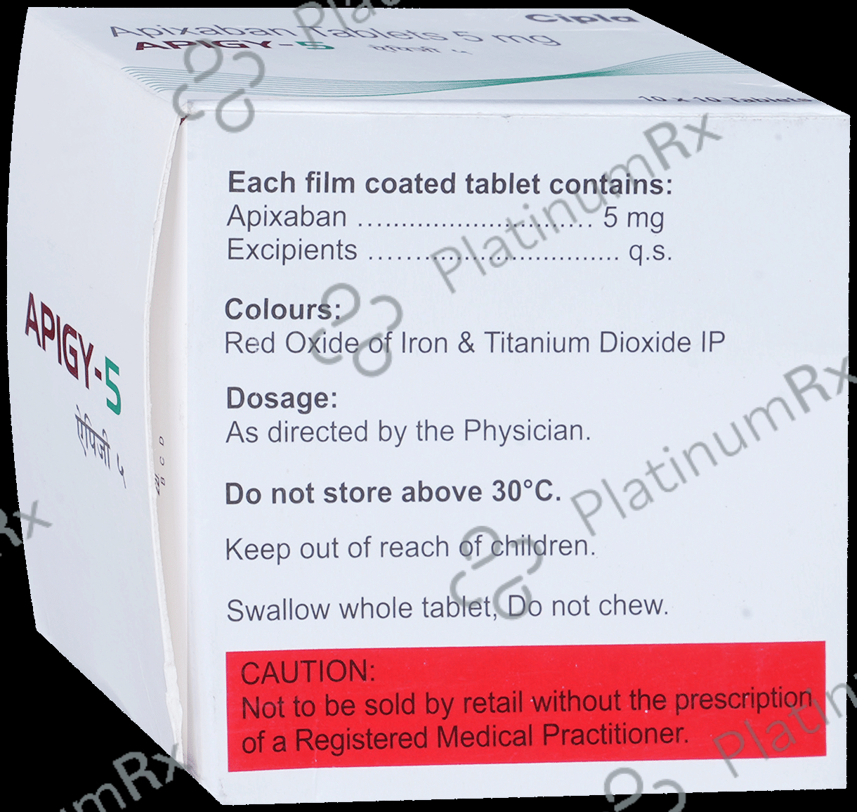 Apigy 5mg Tablet 10s