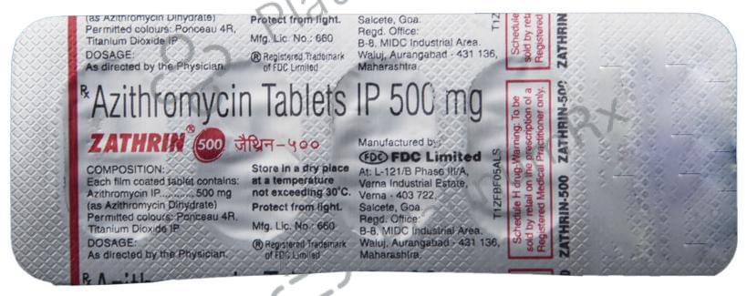 Zathrin 500mg Tablet 5s