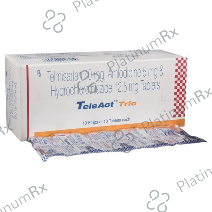 Teleact Trio 5/12.5/40mg Tablet 10s