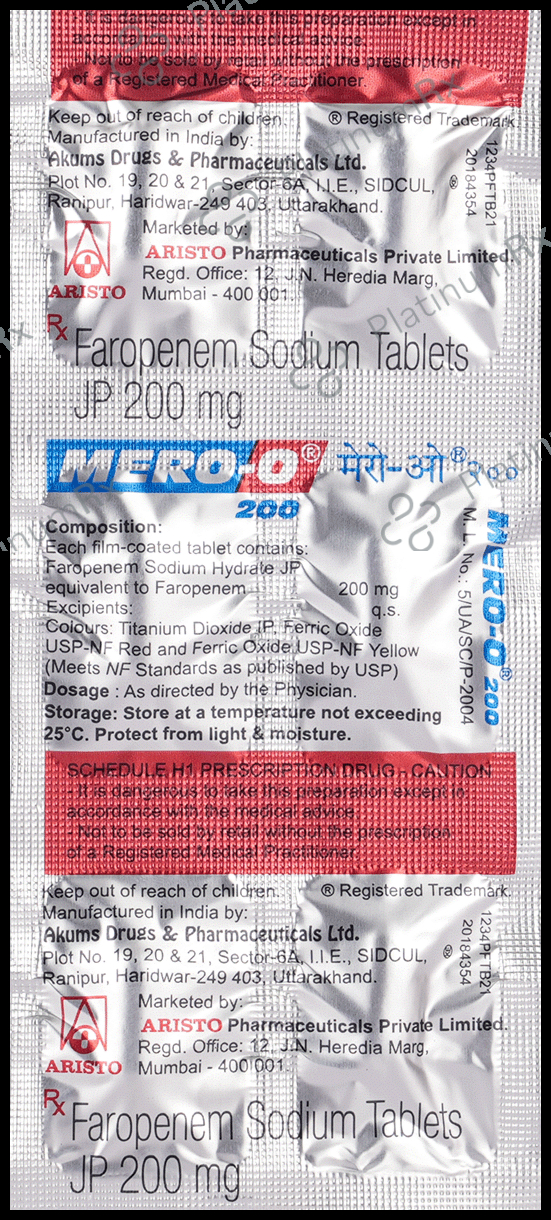 Mero-O 200 Tablet 6 tablets