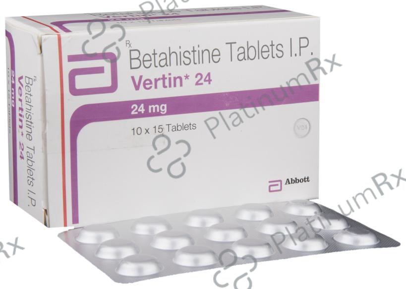 Vertin 24mg Tablet 15s