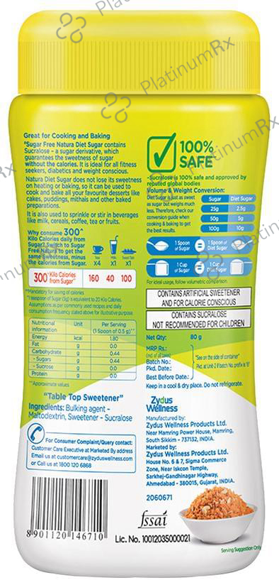 Sugar Free Natura Cook & Bake - Zero Calorie Sucralose Sweetener