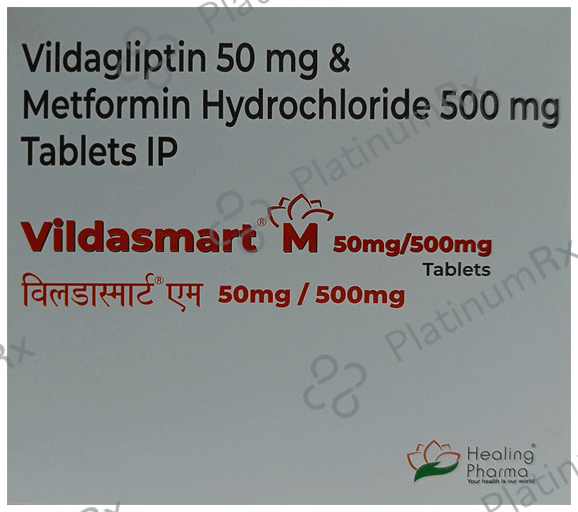 Vildasmart M 500mg/50mg Tablet