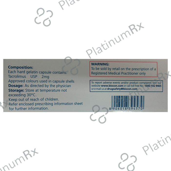 Tacrograf 2mg Capsule 10s