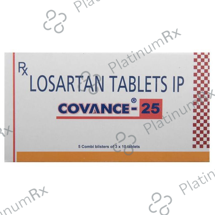 Covance 25mg Tablet 10s