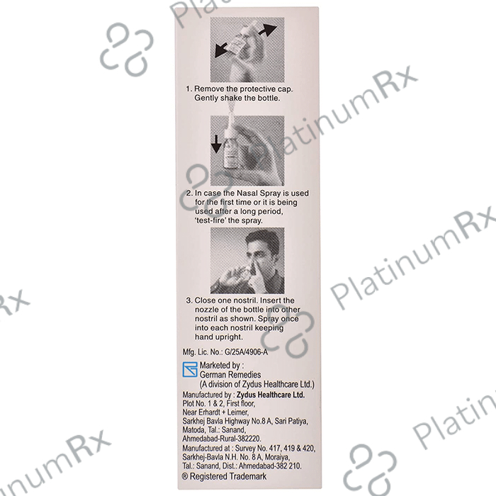 Derinide AQ 64mcg Nasal Spray 10ml