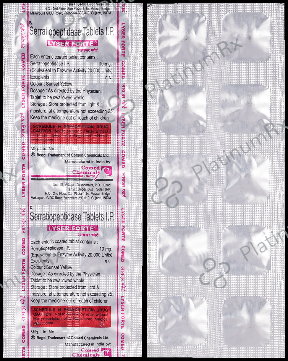 Lyser Forte 10mg Tablet 10s