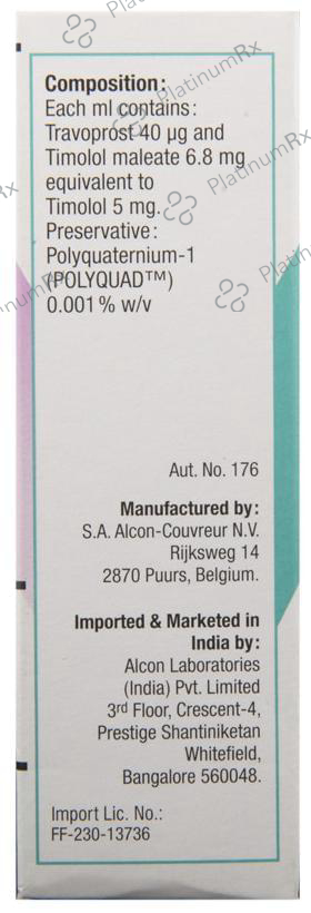 Travacom 5mg/40mcg Eye Drop 1s