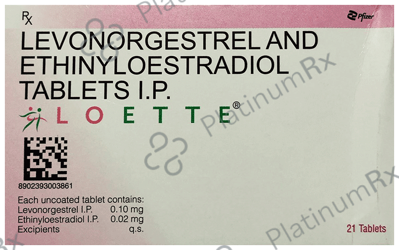 Loette 0.02/0.1mg Tablet 21s