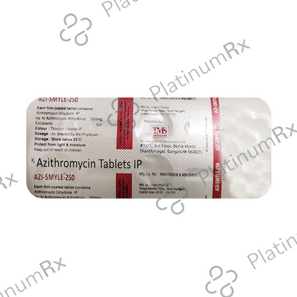 Azi Smyle 250mg Tablet 6s