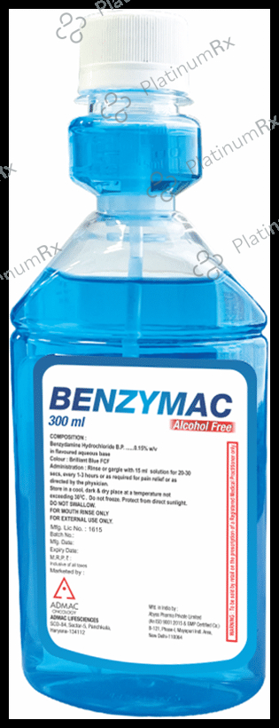 Benzymac Mouth Wash Alcohol Free