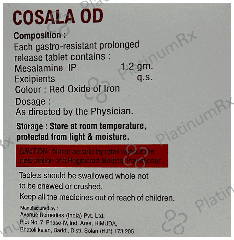 Cosala OD 1200mg Tablet