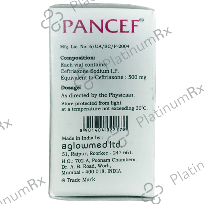 Pancef 500mg Injection