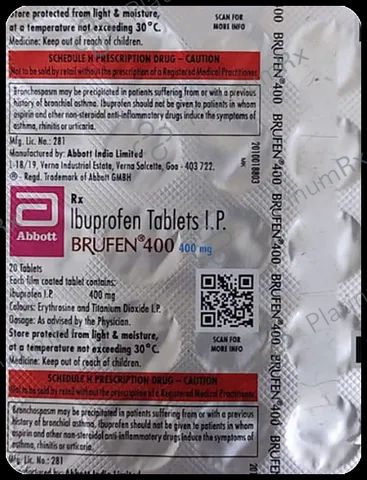 Brufen 400mg Tab 20s